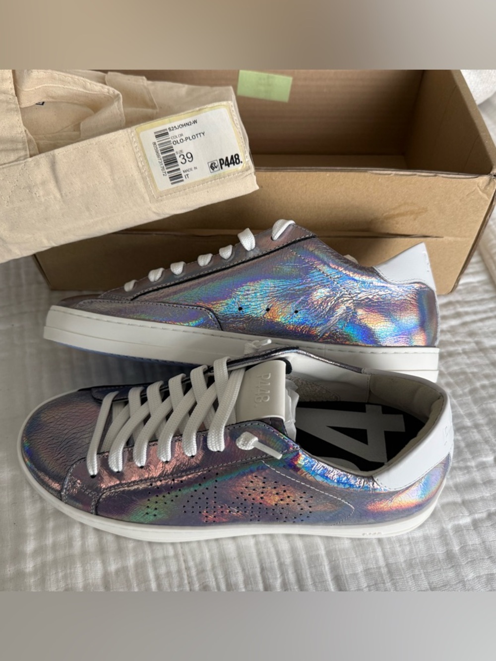 NWT P448 John 2 Olo-Plotty Sneakers Size 39
